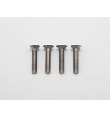 Yokomo RP-042-15A - Precision Machined Titanium Hex Screw Flat Head M3 x 15mm (4pcs)