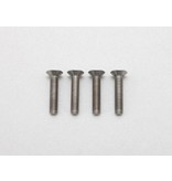 Yokomo RP-042-15A - Precision Machined Titanium Hex Screw Flat Head M3 x 15mm (4pcs)