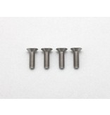 Yokomo RP-042-10A - Precision Machined Titanium Hex Screw Flat Head M3 x 10mm (4pcs)