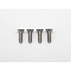 Precision Machined Titanium Hex Screw Flat Head M3 x 10mm (4pcs)