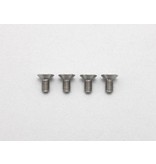 Yokomo RP-042-06A - Precision Machined Titanium Hex Screw Flat Head M3 x 6mm (4pcs)