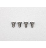 Yokomo RP-042-06A - Precision Machined Titanium Hex Screw Flat Head M3 x 6mm (4pcs)