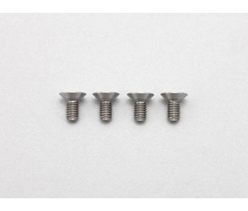 Yokomo Precision Machined Titanium Hex Screw Flat Head M3 x 6mm (4pcs)