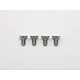 Precision Machined Titanium Hex Screw Flat Head M3 x 6mm (4pcs)