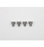 Yokomo RP-042-05A - Precision Machined Titanium Hex Screw Flat Head M3 x 5mm (4pcs)