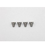 Yokomo RP-042-05A - Precision Machined Titanium Hex Screw Flat Head M3 x 5mm (4pcs)