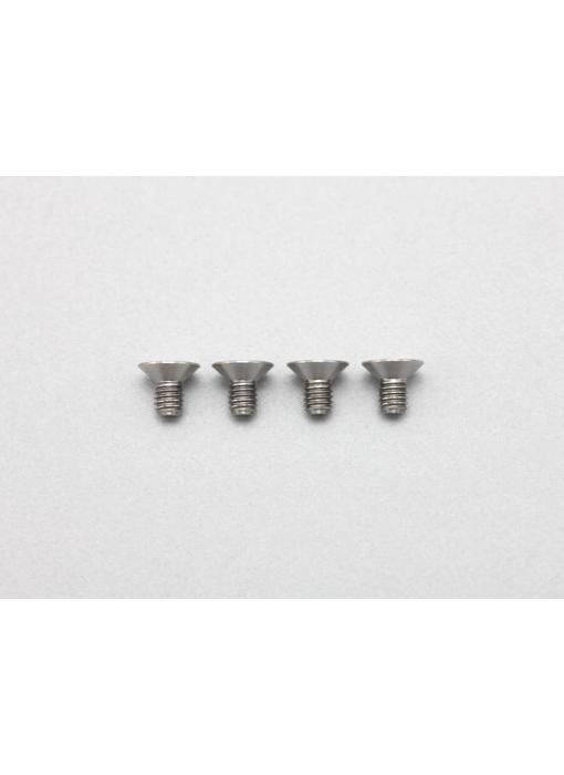 Yokomo Precision Machined Titanium Hex Screw Flat Head M3 x 5mm (4pcs)