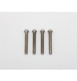 Yokomo RP-041-22A - Precision Machined Titanium Hex Screw Button Head M3 x 22mm (4pcs)
