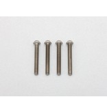 Yokomo RP-041-22A - Precision Machined Titanium Hex Screw Button Head M3 x 22mm (4pcs)