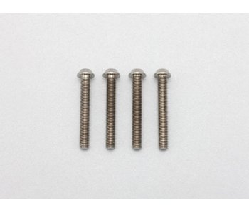 Yokomo Precision Machined Titanium Hex Screw Button Head M3 x 22mm (4pcs)