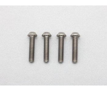 Yokomo Precision Machined Titanium Hex Screw Button Head M3 x 14mm (4pcs)