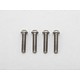 Precision Machined Titanium Hex Screw Button Head M3 x 14mm (4pcs)