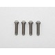 Precision Machined Titanium Hex Screw Button Head M3 x 12mm (4pcs)