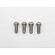 Precision Machined Titanium Hex Screw Button Head M3 x 8mm (4pcs)