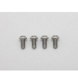 Yokomo RP-041-06A - Precision Machined Titanium Hex Screw Button Head M3 x 6mm (4pcs)