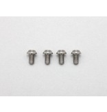 Yokomo RP-041-05A - Precision Machined Titanium Hex Screw Button Head M3 x 5mm (4pcs)