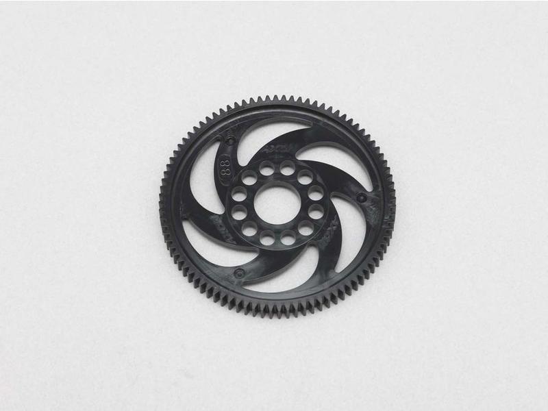 Yokomo SG-A4888A - Axon Spur Gear Precision 88T / 48P - Black