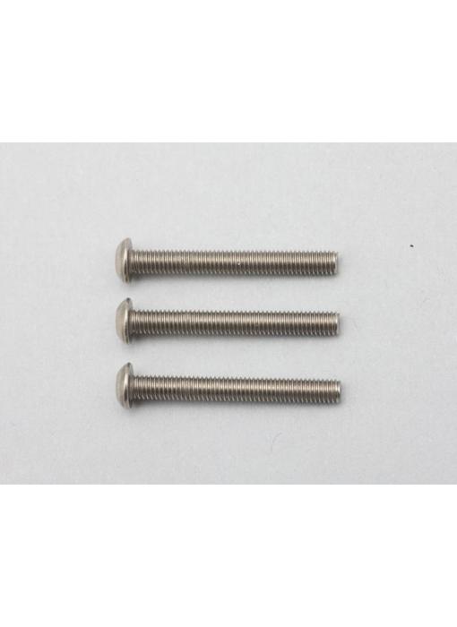 Yokomo Titanium Hex Screw Button Head M3×25mm (3pcs)