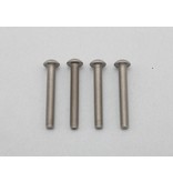 Yokomo ZC-BH322TA - Titanium Hex Screw Button Head M3×22mm (4pcs)