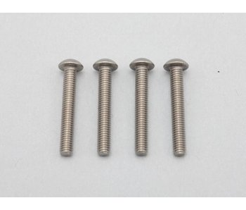 Yokomo Titanium Hex Screw Button Head M3×20mm (4pcs)