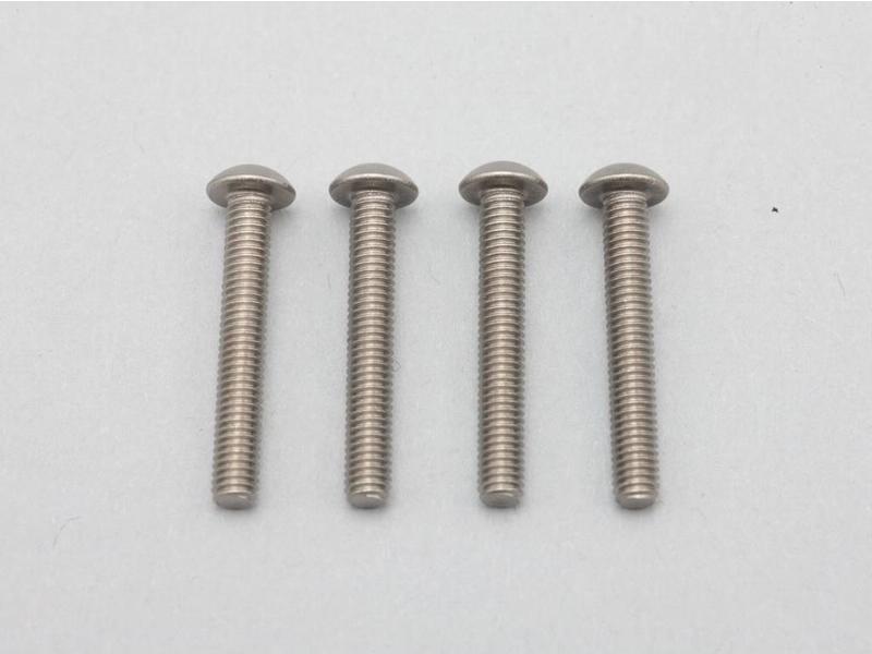 Yokomo ZC-BH320TA - Titanium Hex Screw Button Head M3×20mm (4pcs)