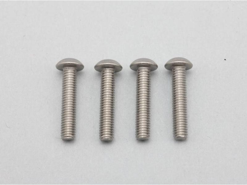 Yokomo ZC-BH315TA - Titanium Hex Screw Button Head M3×15mm (4pcs)