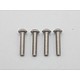Titanium Hex Screw Button Head M3×15mm (4pcs)