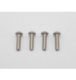 Yokomo ZC-BH312TA - Titanium Hex Screw Button Head M3×12mm (4pcs)