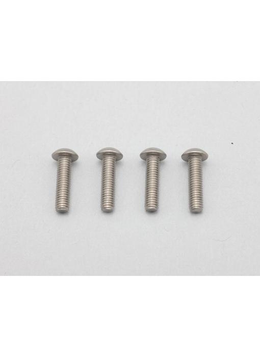 Yokomo Titanium Hex Screw Button Head M3×12mm (4pcs)