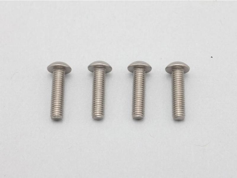 Yokomo ZC-BH312TA - Titanium Hex Screw Button Head M3×12mm (4pcs)