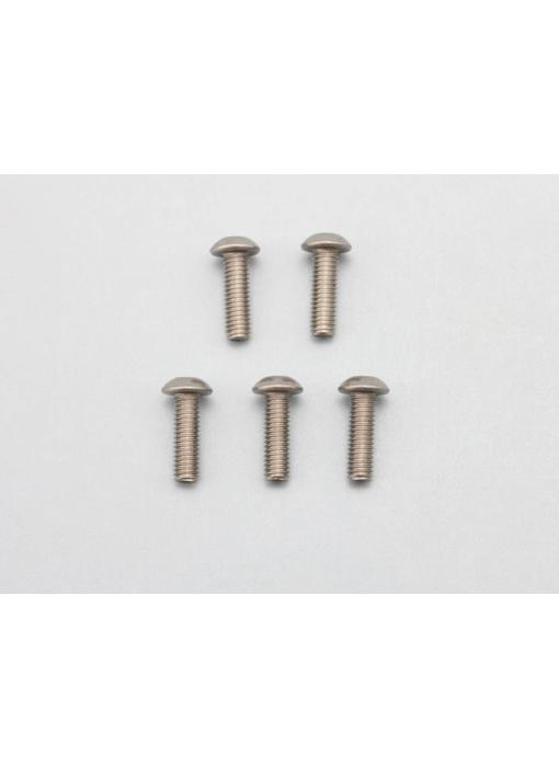 Yokomo Titanium Hex Screw Button Head M3×10mm (5pcs)