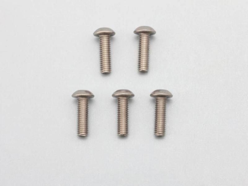 Yokomo ZC-BH310TA - Titanium Hex Screw Button Head M3×10mm (5pcs)