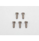 Yokomo ZC-BH38TA - Titanium Hex Screw Button Head M3×8mm (5pcs)