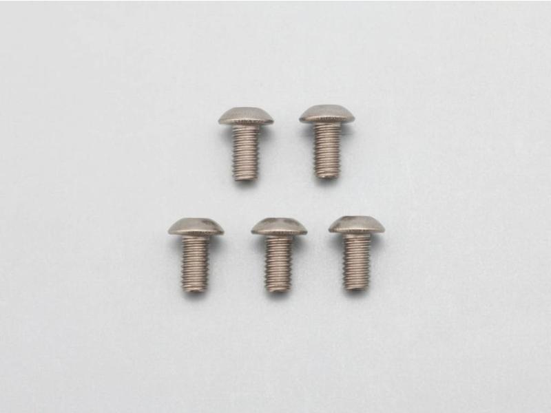 Yokomo ZC-BH36TA - Titanium Hex Screw Button Head M3×6mm (5pcs)