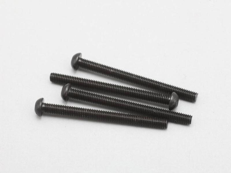 Yokomo ZC-BH335A - Steel Hex Screw Button Head M3×35mm (4pcs)