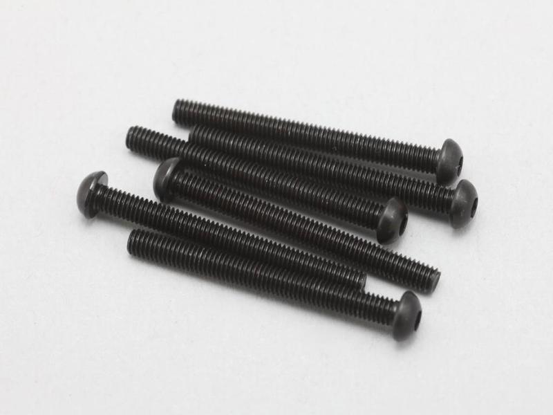 Yokomo ZC-BH330A - Steel Hex Screw Button Head M3×30mm (6pcs)