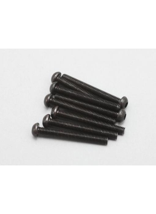 Yokomo Steel Hex Screw Button Head M3×25mm (8pcs)