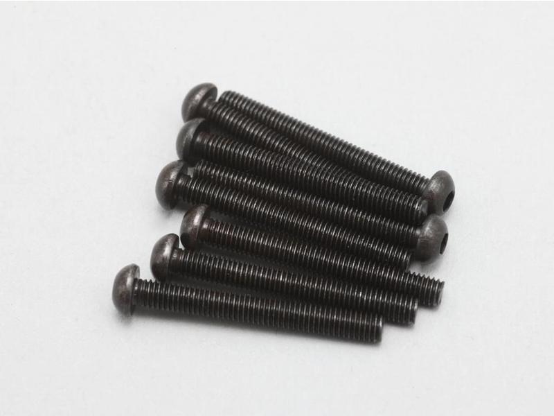 Yokomo ZC-BH325A - Steel Hex Screw Button Head M3×25mm (8pcs)