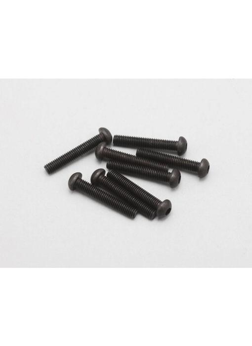 Yokomo Steel Hex Screw Button Head M3×18mm (8pcs)