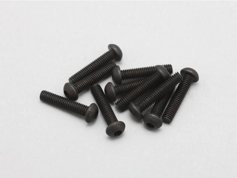 Yokomo ZC-BH314A - Steel Hex Screw Button Head M3×14mm (10pcs)