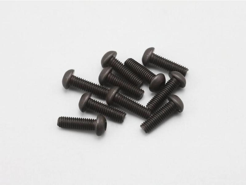 Yokomo ZC-BH310A - Steel Hex Screw Button Head M3×10mm (10pcs)