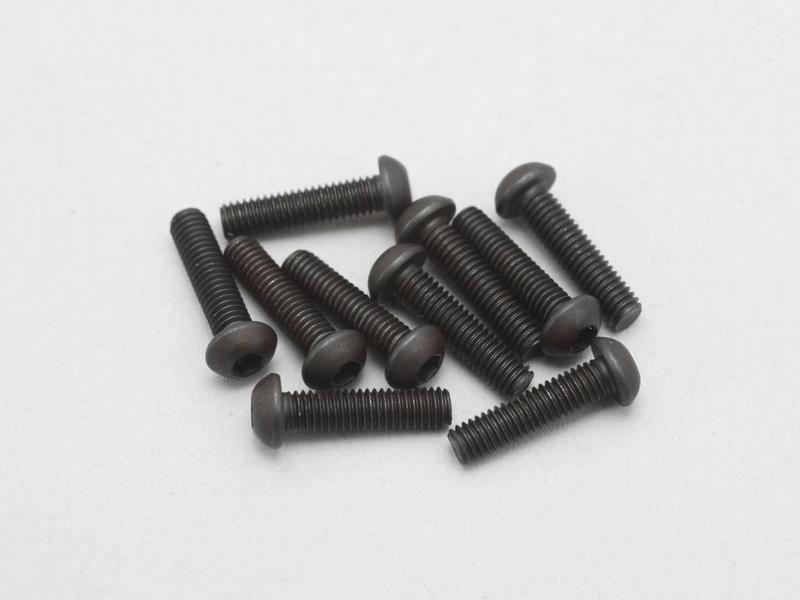 Yokomo ZC-BH312A - Steel Hex Screw Button Head M3×12mm (10pcs)