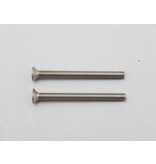 Yokomo ZC-F335T - Titanium Hex Screw Flat Head M3×35mm (2pcs) - DISCONTINUED