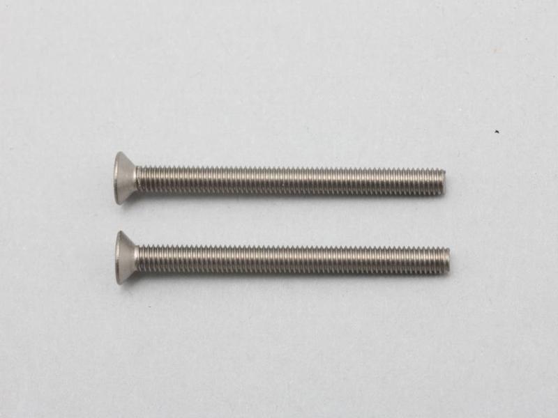 Yokomo ZC-F335T - Titanium Hex Screw Flat Head M3×35mm (2pcs) - DISCONTINUED