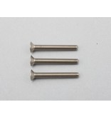 Yokomo ZC-F325TA - Titanium Hex Screw Flat Head M3×25mm (3pcs)