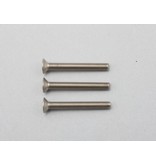 Yokomo ZC-F325TA - Titanium Hex Screw Flat Head M3×25mm (3pcs)