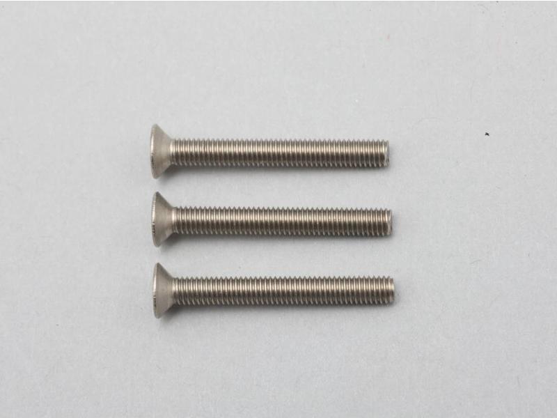 Yokomo ZC-F325TA - Titanium Hex Screw Flat Head M3×25mm (3pcs)