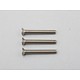 Titanium Hex Screw Flat Head M3×25mm (3pcs)