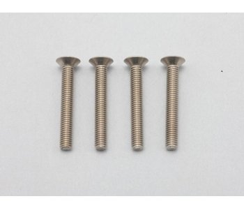 Yokomo Titanium Hex Screw Flat Head M3×22mm (4pcs)