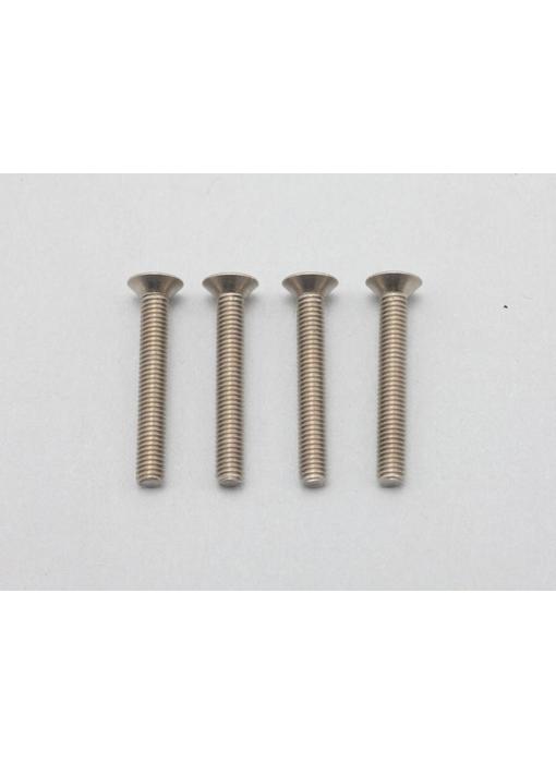 Yokomo Titanium Hex Screw Flat Head M3×22mm (4pcs)